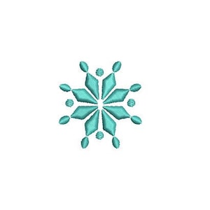 Mini Snowflake --9 Sizes--Machine Embroidery Design--Instant download