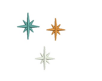 Mini Star-6 SIZES-Machine Embroidery Design