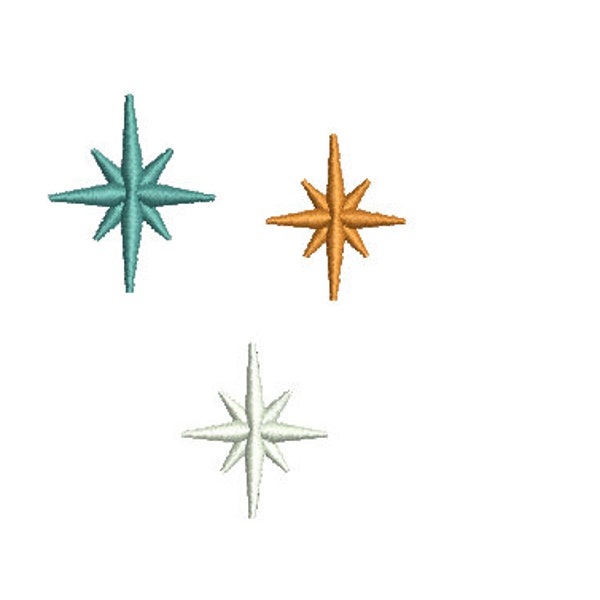 Mini Star-6 SIZES-Machine Embroidery Design