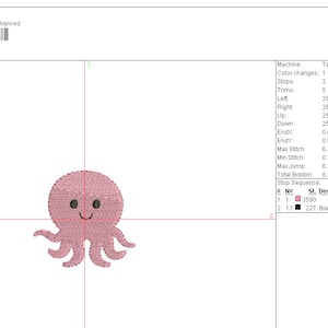 8 Sizes-mini Octopus--machine Embroidery Design--instant Download - Etsy