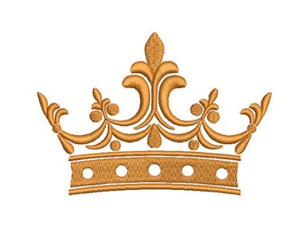 9 Sizes--Royal Crown--Machine Embroidery Design