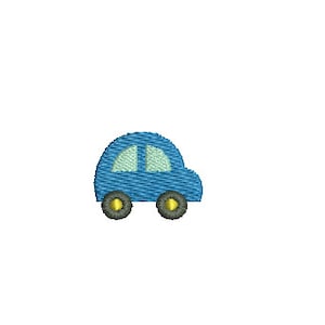 11 サイズ - ミニカー - 機械刺繍デザイン - 即時ダウンロード