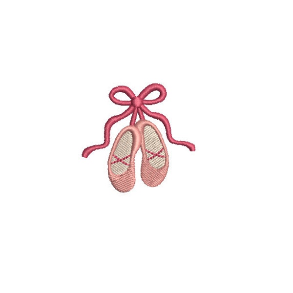 11 Sizes-Mini Ballet Shoes --Machine Embroidery Design--Instant download