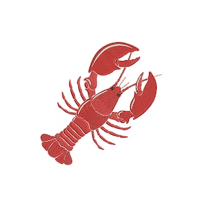 7 Sizes-Lobster-Machine Embroidery Design--Instant download