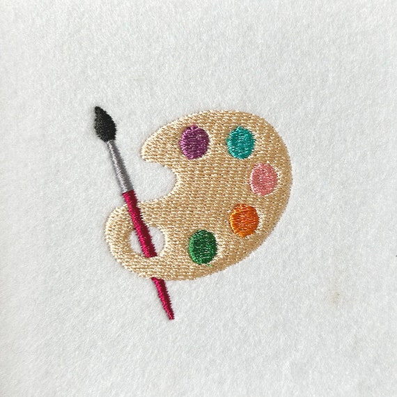 Pallete Hand-Embroidered Pin Pallete Hand-Embroidered Pin
