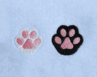 8 Sizes-Mini Cat Paw--Machine Embroidery Design--Instant download