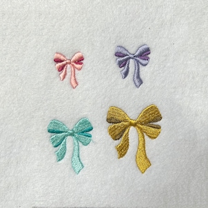 9 Sizes--Mini Bow 2--Machine Embroidery Design--Instant download
