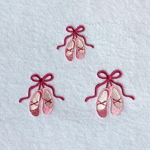 Mini Ballet Shoes--11 Sizes-Machine Embroidery Design--Instant download