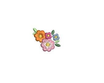 Mini Flower--6Sizes--Machine Embroidery Design--Instant download