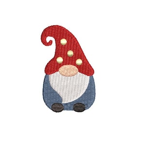 Mini Gnome--9 Sizes--Machine Embroidery Design--Instant download