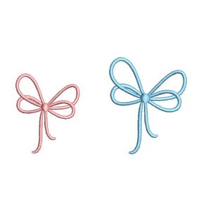 9 tamaños - Mini lazo 2 - Diseño para bordado a máquina - Descarga instantánea