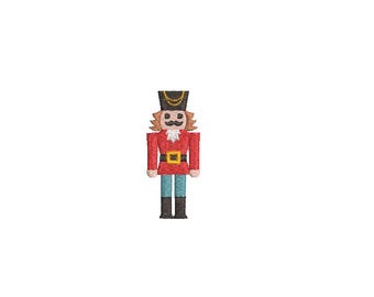 8 Sizes--Mini Nutcracker--Machine Embroidery Design--Instant Download