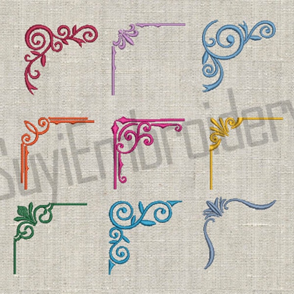 9 Designs--Vintage Corner--Machine Embroidery Design