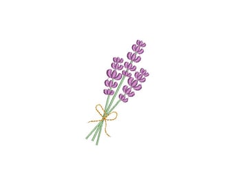 Mini Lavender--Machine Embroidery Design