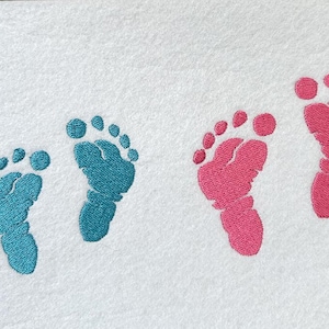 Baby Feet--6 Sizes--Machine Embroidery Design--Instant Download