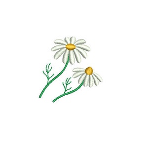 Mini Daisy--8 Sizes--Machine Embroidery Design--Instant download