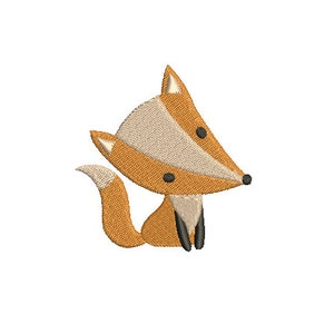 9 Sizes--Mini Fox 2--Machine Embroidery Design--Instant download