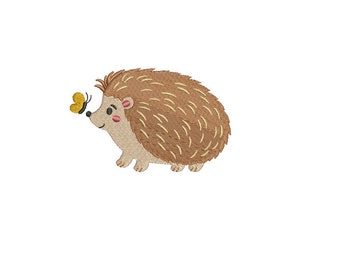 5 Sizes--Hedgehog--Machine Embroidery Design--Instant download