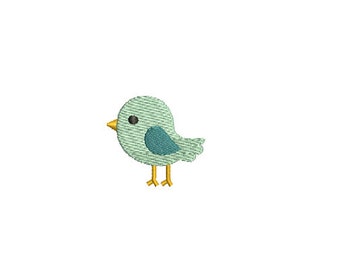 9 Sizes-Mini Winter Bird--Machine Embroidery Design-Instant download