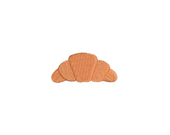 7 Sizes--Mini Croissant--Machine Embroidery Design--Instant download