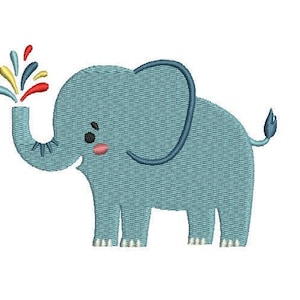 Elephant--6 Sizes--Machine Embroidery Design--Instant download