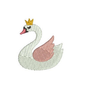 Mini Swan--Machine Embroidery Design