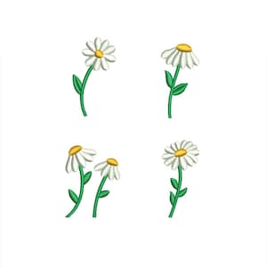 6 Sizes--Mini Daisy--Machine Embroidery Design--Instant download