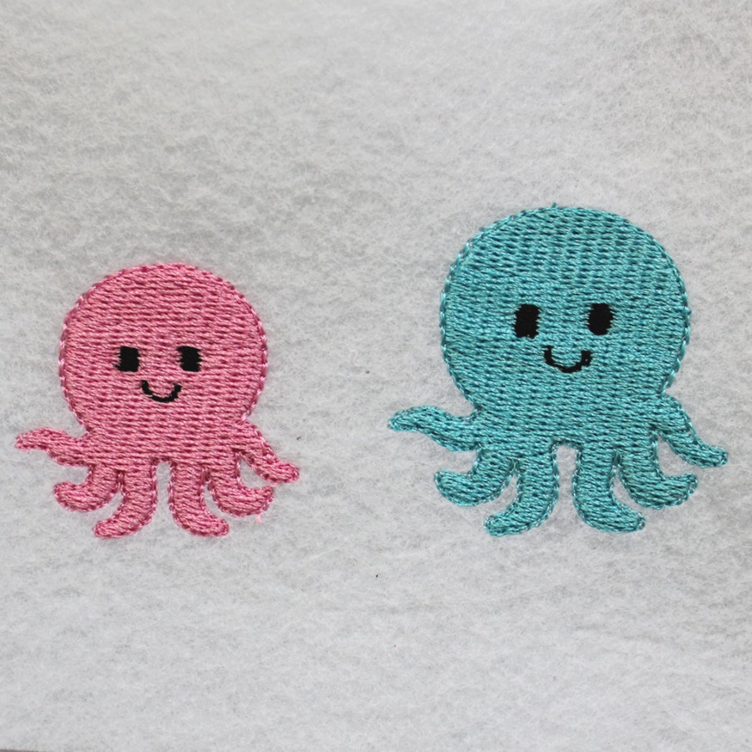8 Sizes-mini Octopus--machine Embroidery Design--instant Download - Etsy