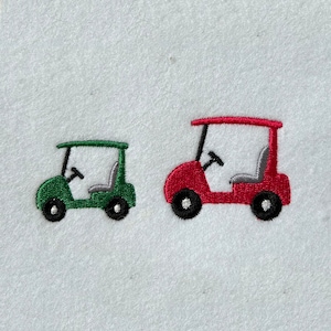 5 Sizes--Mini Golf Cart--Machine Embroidery Design--Instant download