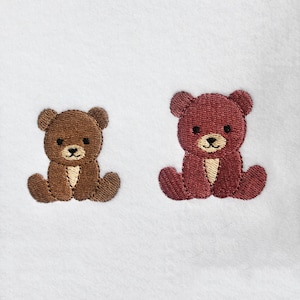 6 Sizes--Mini Bear--Machine Embroidery Design--Instant download