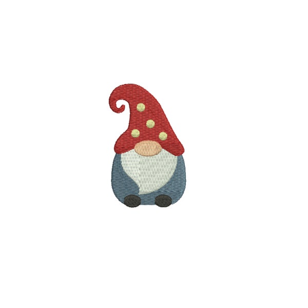 Mini Gnome--9 Sizes--Machine Embroidery Design--Instant download