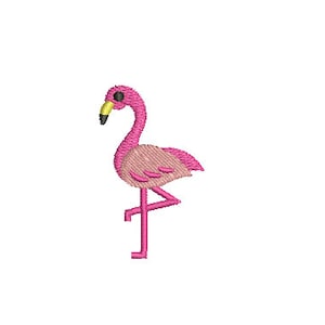 5 Sizes--Mini Flamingo--Machine Embroidery Design