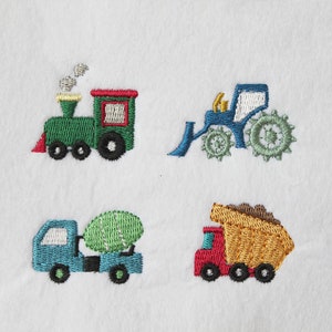 ミニトラック - 機械刺繍デザインセット - 即時ダウンロード