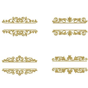 Marco de fuente dividido de 13 tamaños - Diseño de bordado a máquina