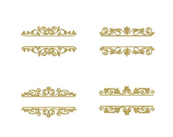 13-storlek delad typsnittsram -- Maskinbroderidesign