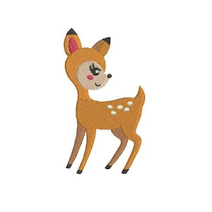 4 Sizes--Baby Deer--Machine Embroidery Design--Instant download