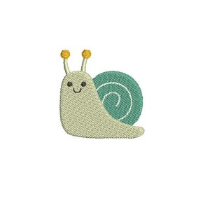 9 Sizes--Mini Snail--Machine Embroidery Design--Instant download