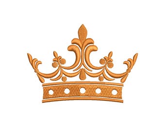 9 Sizes--Royal Crown--Machine Embroidery Design