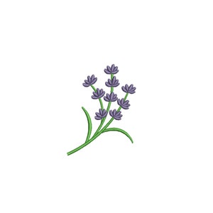 7 Sizes--Mini Lavender 2--Machine Embroidery Design--Instant download