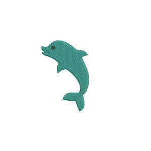Mini Dolphin--7 Sizes--Machine Embroidery Design--Instant download