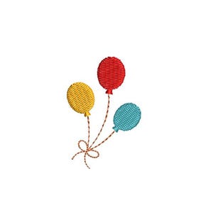 9 Sizes--Mini Balloons--Machine Embroidery Design--Instant download