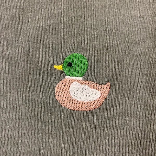 6 Sizes--Mini Mallard Duck--Machine Embroidery Design--Instant download