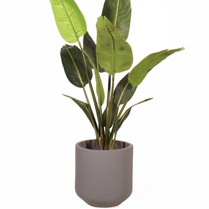 10&quot; Lightweight Outdoor Concrete Pots - Winter Proof Clay Planter - Indoor and outdoor Planter - Plants not included
