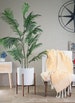 Large Plant Stand with Pot - Mid century modern planter - Wood Plant Stand - 13' Plant Pot - Mid Century Modern - Indoor Planter - Honey 