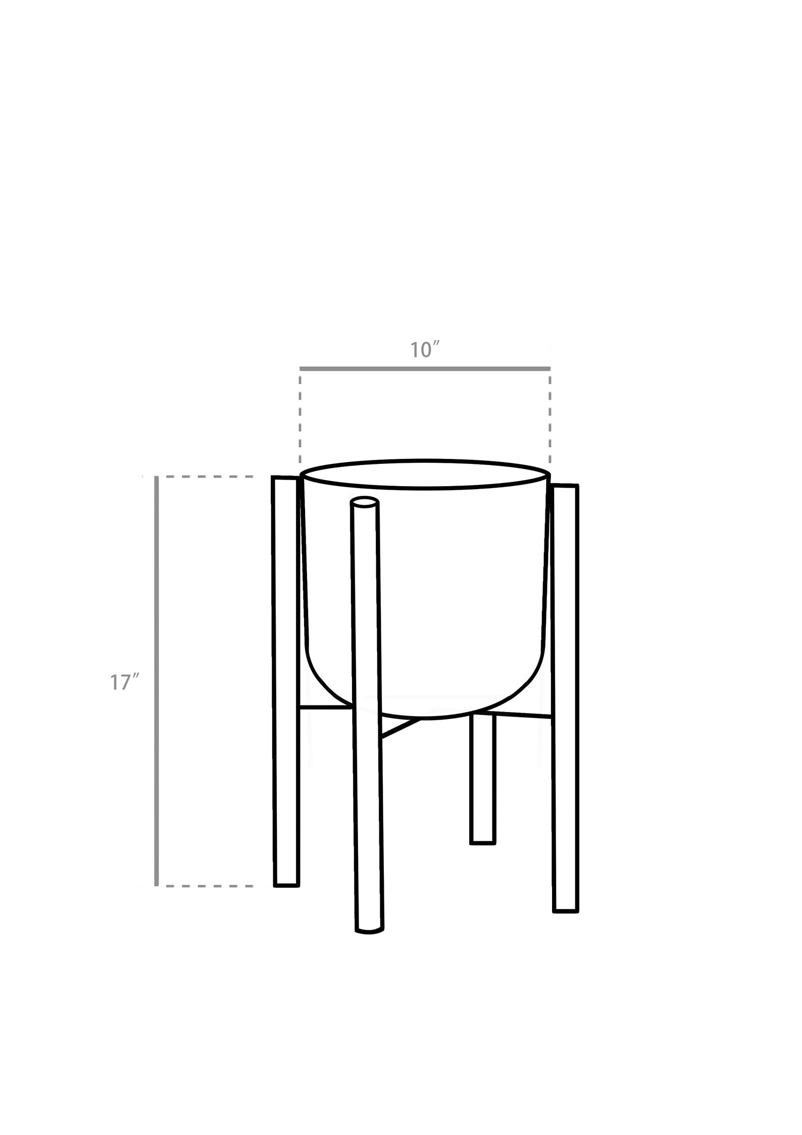 Large Planter Pot Included/10'' Plant Stand With - Etsy