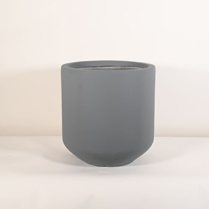 Extra Large Planter - Indoor and outdoor Planter - Cylinder Pots  -  Light Concrete Clay Pot - Plants not included