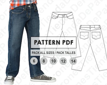 boys jeans pattern