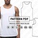 PATTERN Tank Top for Men Sewing Pattern Digital Pattern | Etsy