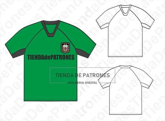 PATRON Camiseta Remera Futbol Hombre, Patrón de costura, Digital  Imprimible, Patron PDF, Pack todos los talles S al 2XL. Descarga Inmediata  -  México