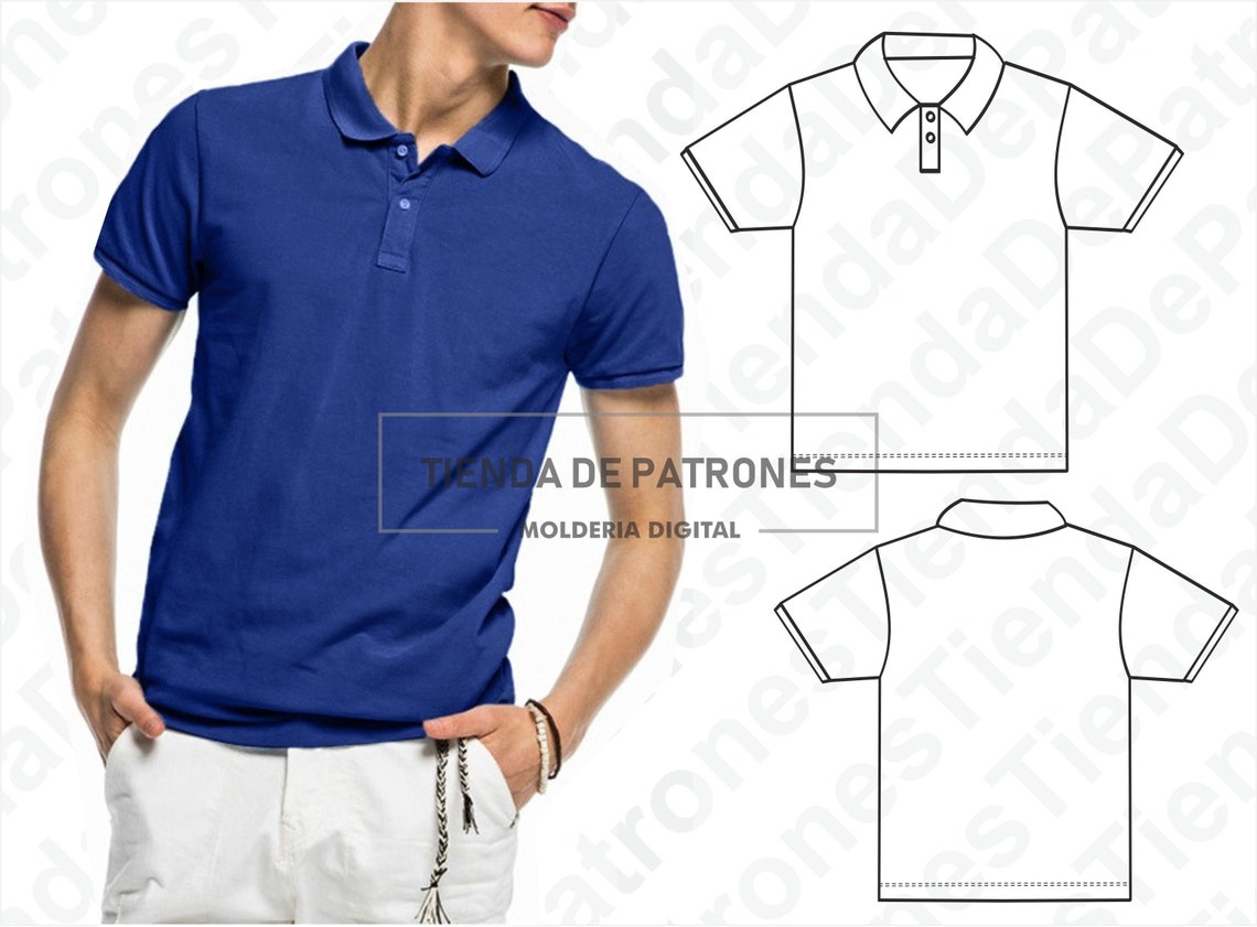 PATTERN Polo Shirt for Men Sewing Pattern Digital Pattern Etsy